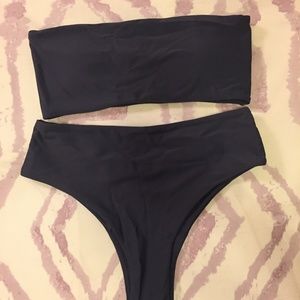 Bandeau High Cut Cheeky Bikini